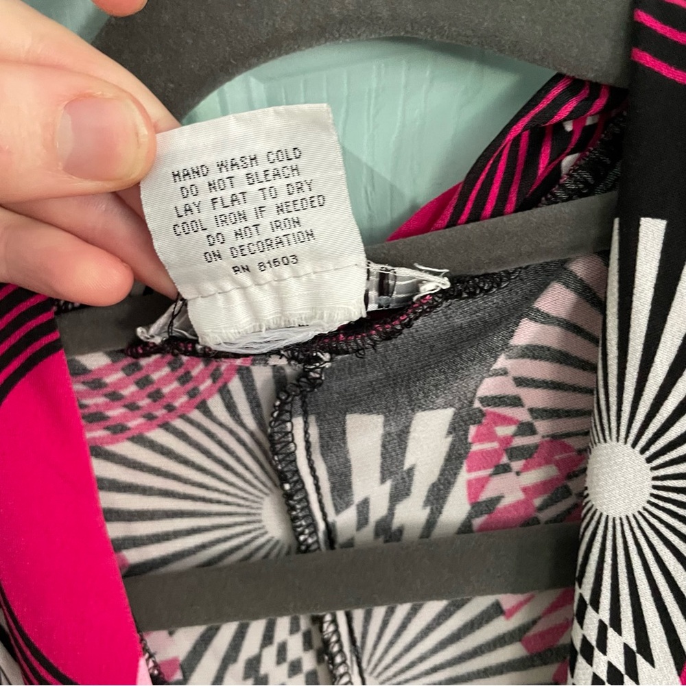 La Belle Y2K Mod Midi Dress Small Deep V-Neck Wide Strap Sleeveless Ruched Retro - Picture 4 of 12